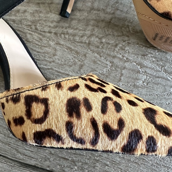 NEW - Vince Camuto Carlotte calf hair leopard print heels - Picture 5 of 12